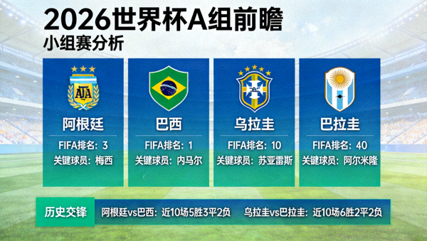 2026世界杯A组前瞻 阿根廷 巴西 乌拉圭 巴拉圭 小组赛分析